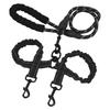 Dual Dog Leash Anti Tangling 360 degrees    Joint Shock Absorbing Night Reflective Double Ended   Pet Leash