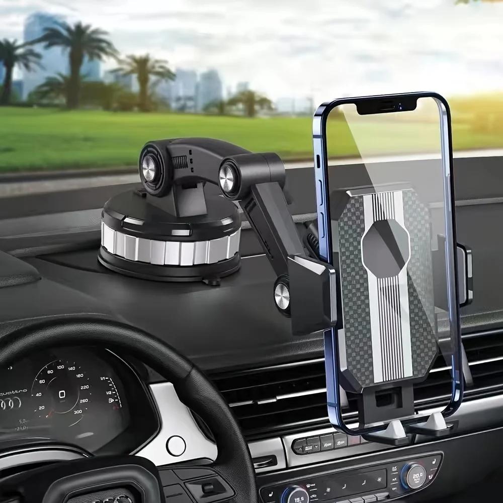 Saugnapf-Handyhalter für Auto – Armaturenbrett- & Mittelkonsolenhalterung für Mobiltelefone in Fahrzeugen