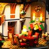 Gör-det-själv LED-belysningskit för LEGO Icons 10293 Jultomtens Besök Byggklossleksak Dekoration Justerbara Belysningstillbehör