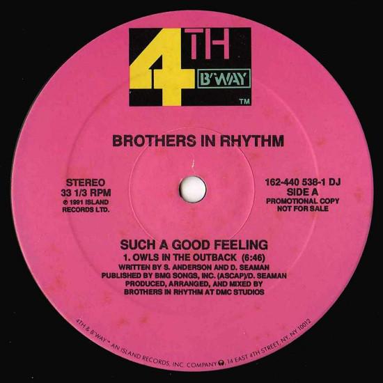 

12inch Record BROTHERS IN RHYTHM - Such A Good Feeling 1624405381DJ 4th & Broadway 1991 US Dance & Electronica Used