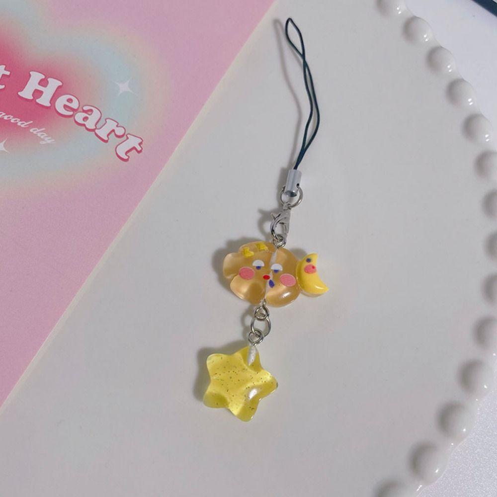 

Корейский стиль Звездные облака Веревка для мобильного телефона Звездный леденец Цветной шнурок для телефона Подарок на день рождения жёлтый