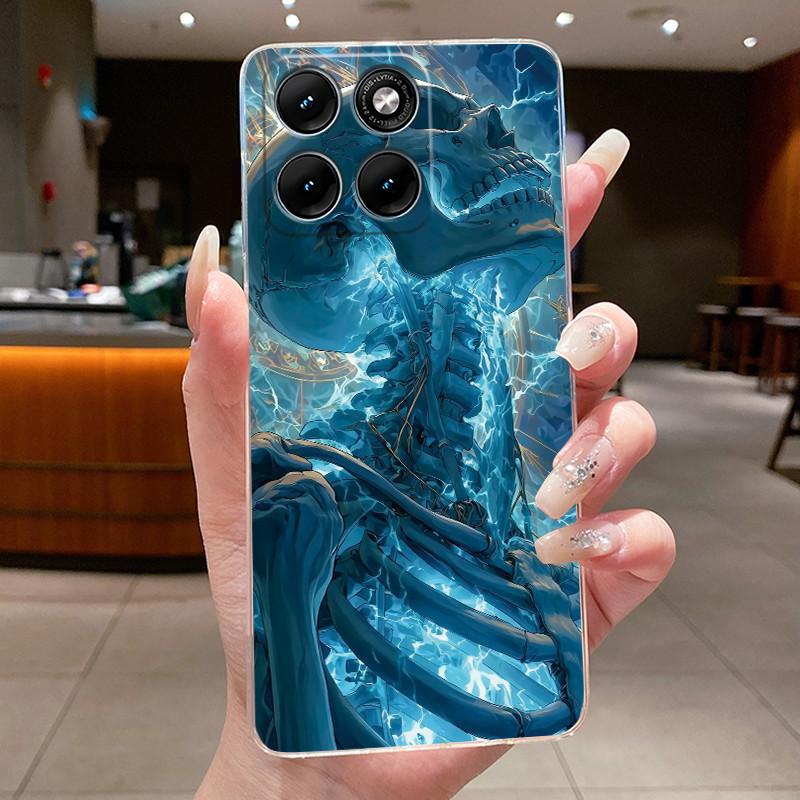 Casing For Motorola Edge 70 Fusion Luxury Dragon Cute Cool Boys Girls Soft Silicone Phone Case Back Cover Transparent TPU Shell