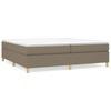 Vidaxl Bed Frame Without Mattress, Taupe, 200X200 Cm, Upholstered