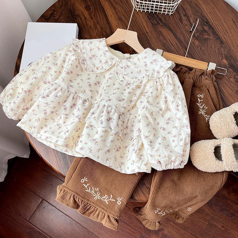 Kinderhosen Kinderbekleidung Mädchenhosen Samt Herbst Winter Koreanische Baby Warme Bund Streifen