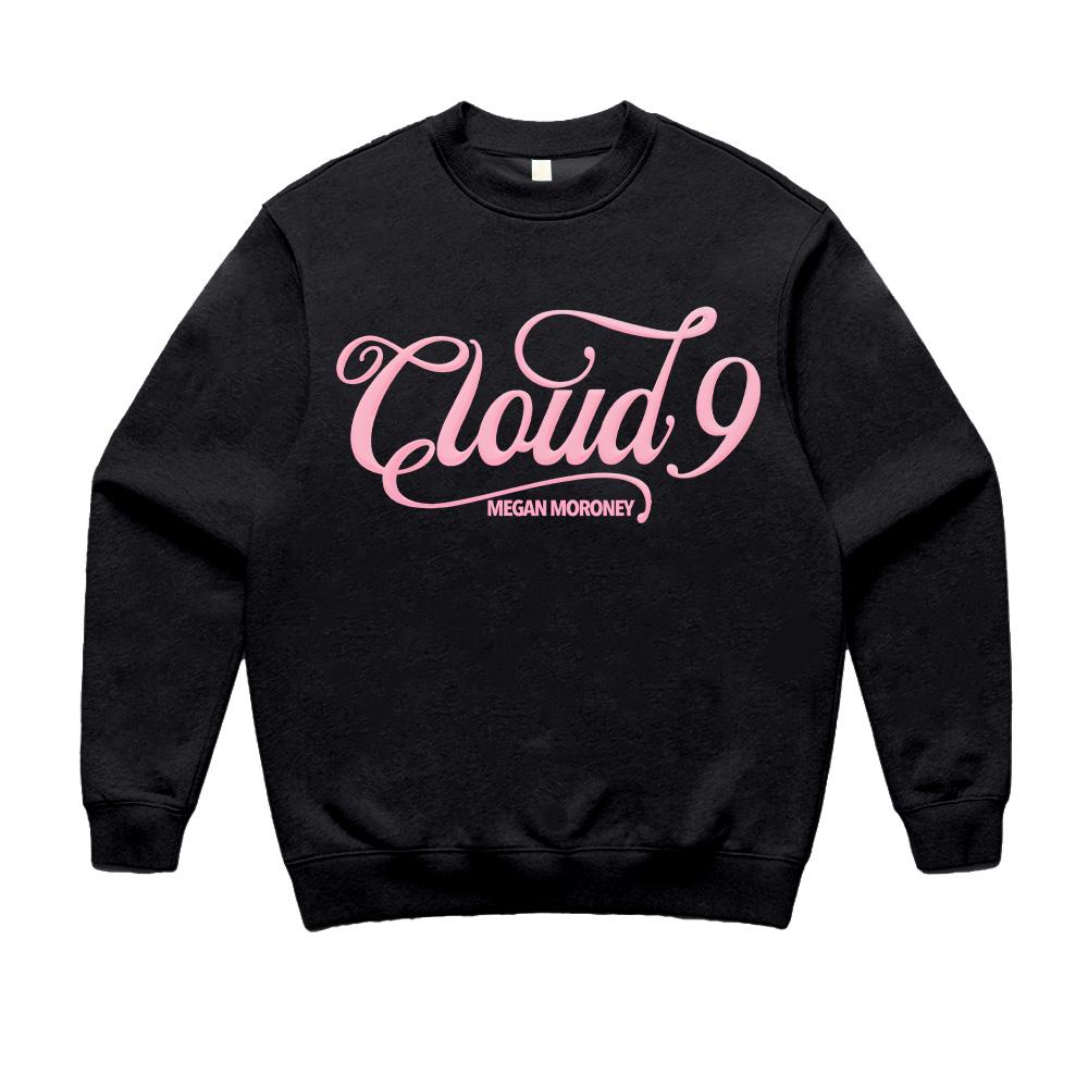 Cloud 9 Pink Crewneck Shirt Megan Moroney Merch Pullovers Women Men Casual Long Sleeve Clothing Fashion Y2K Sweatshirt M