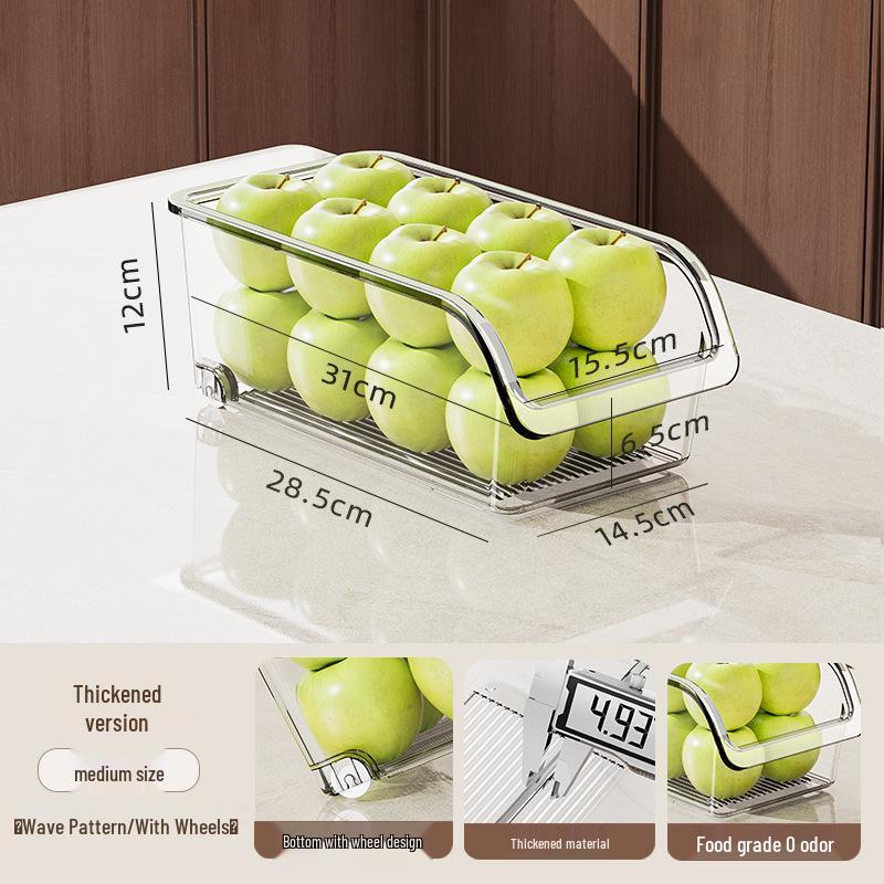 Transparent Egg Rack & Fresh-Keeping Refrigerator Drawer Box