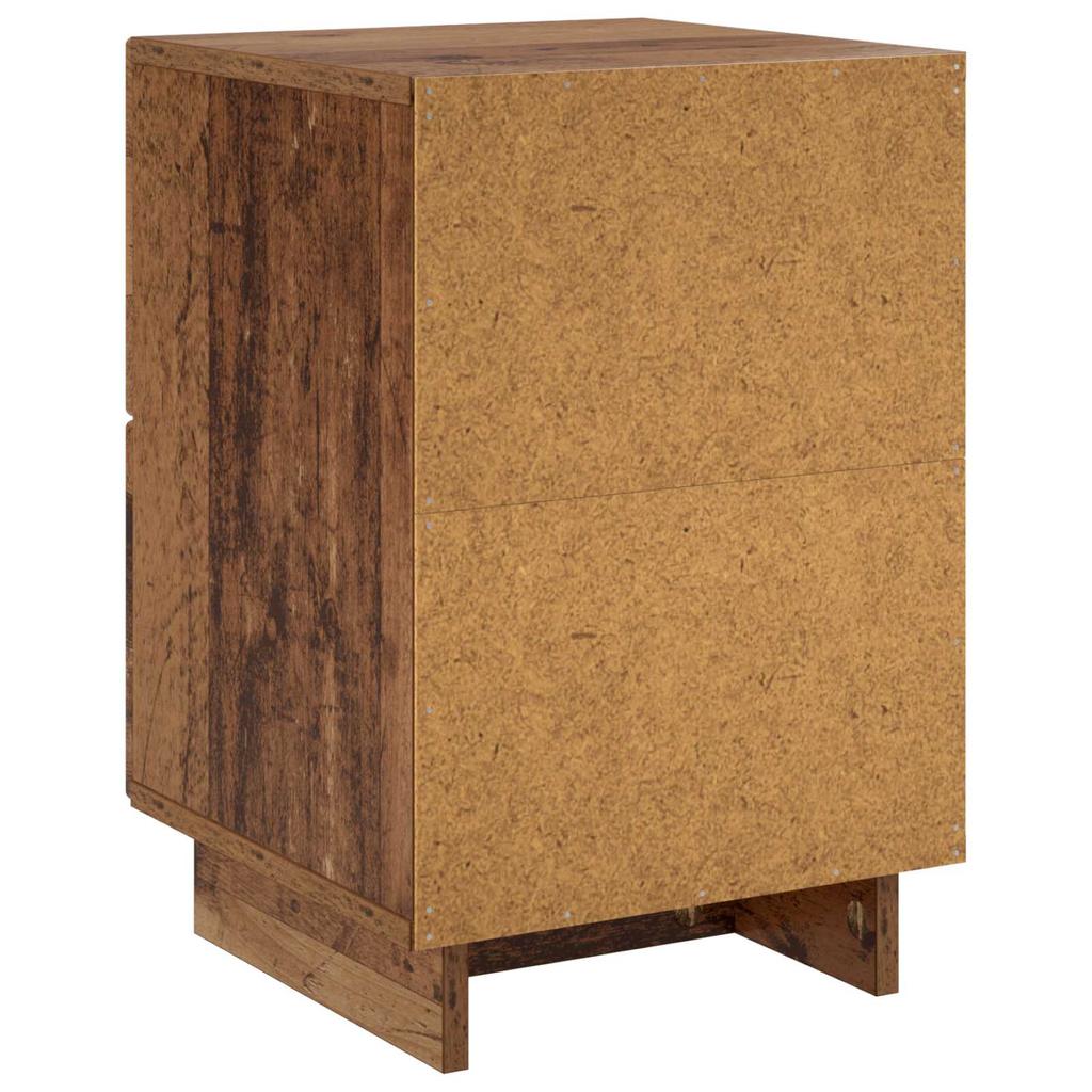Nightstand Reclaimed Wood 33.5 x 34.5 x 50 cm Engineered Wood