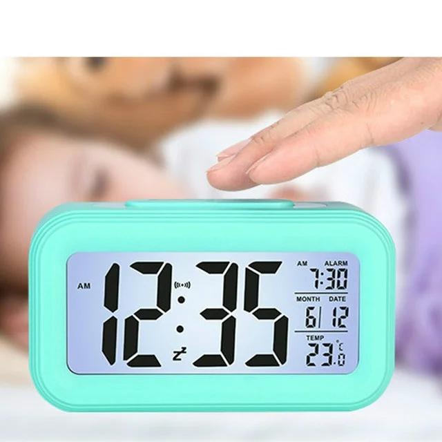 Multifunctional LED Smart Luminous Digital Alarm Clock Temperature Perpetual Calendar
