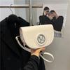 Spring New Women's Bag Niche Design Saddle Bag Premium Texture Shoulder Bag Letter Messenger Bag Tide