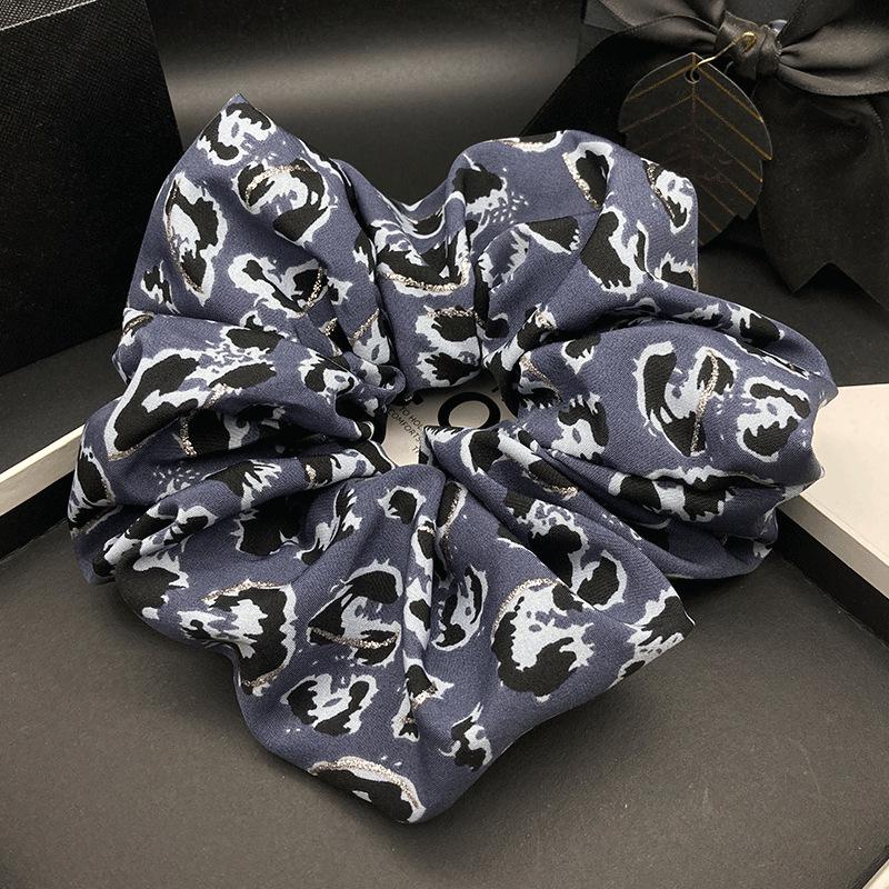 High-End Retro Polka Dot Leopard Print Scrunchie for Spicy Girls - Hair Tie & Accessory