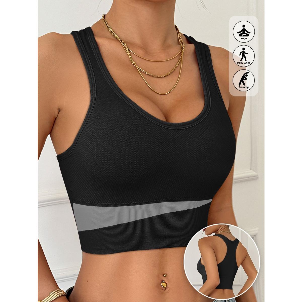 

Women s Breathable High Elasticity Non Steel Ring Sports Bra - Medium Support, Geometric Pattern, Suitable for Yoga, Running, Fitness and Daily Wear M світло-фіолетового кольору