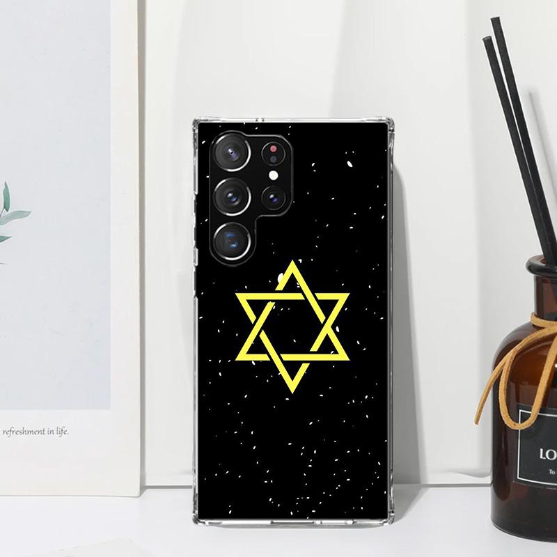 David Jewish Star Symbol Phone Case For Samsung Galaxy S26 S25 Edge S24 FE S23 S22 Ultra S21 Plus S20 + Art Fundas Back Cover Ga