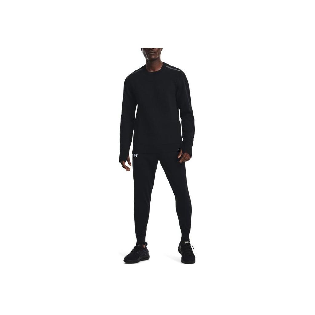 Under Armour Solid Logo Print Tapered Joggers Men Bottoms Black 1374574-001