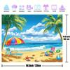 2D plane 1 piece of tropical beach background fabric photo background decorative scene
