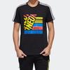 Adidas Neo Printed Graphic Round Neck Slim Fit T-shirt Men Tops Black GK1516