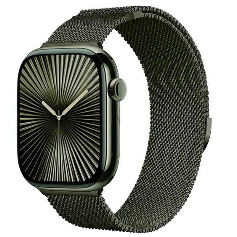 Milanese hurkos szíj Apple Watch Band Ultra 49mm 10 9 8 7 46mm 42mm 45mm 41mm mágneses karkötő iWatch 6 5 4 SE 44mm 40mm öv