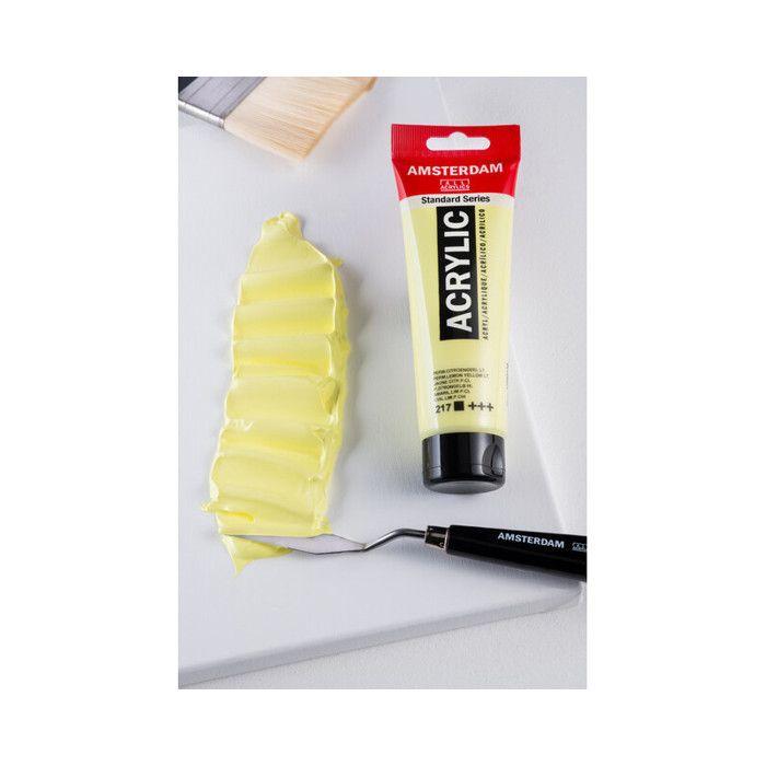 Acrylfarbe - Talens - AMSTERDAM - 120 ml - Permanentgelb Zitronengelb Hell - Seidenmatt