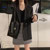 Small Suit Jacket Women's Spring and Summer Solid Color Fashion Outer Long-sleeved Wear Suit