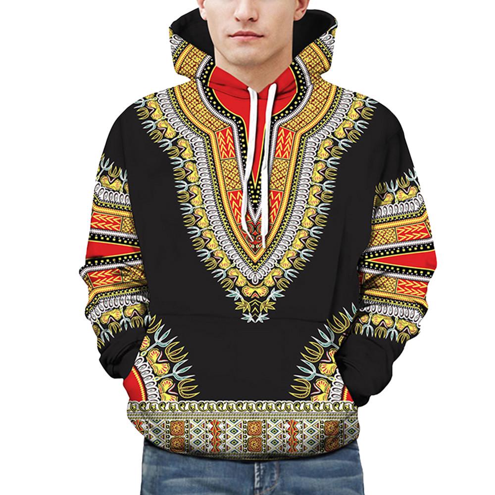 Lovers Winter 3D Print Long Sleeve Dashiki Hoodies Sweatshirt Top
