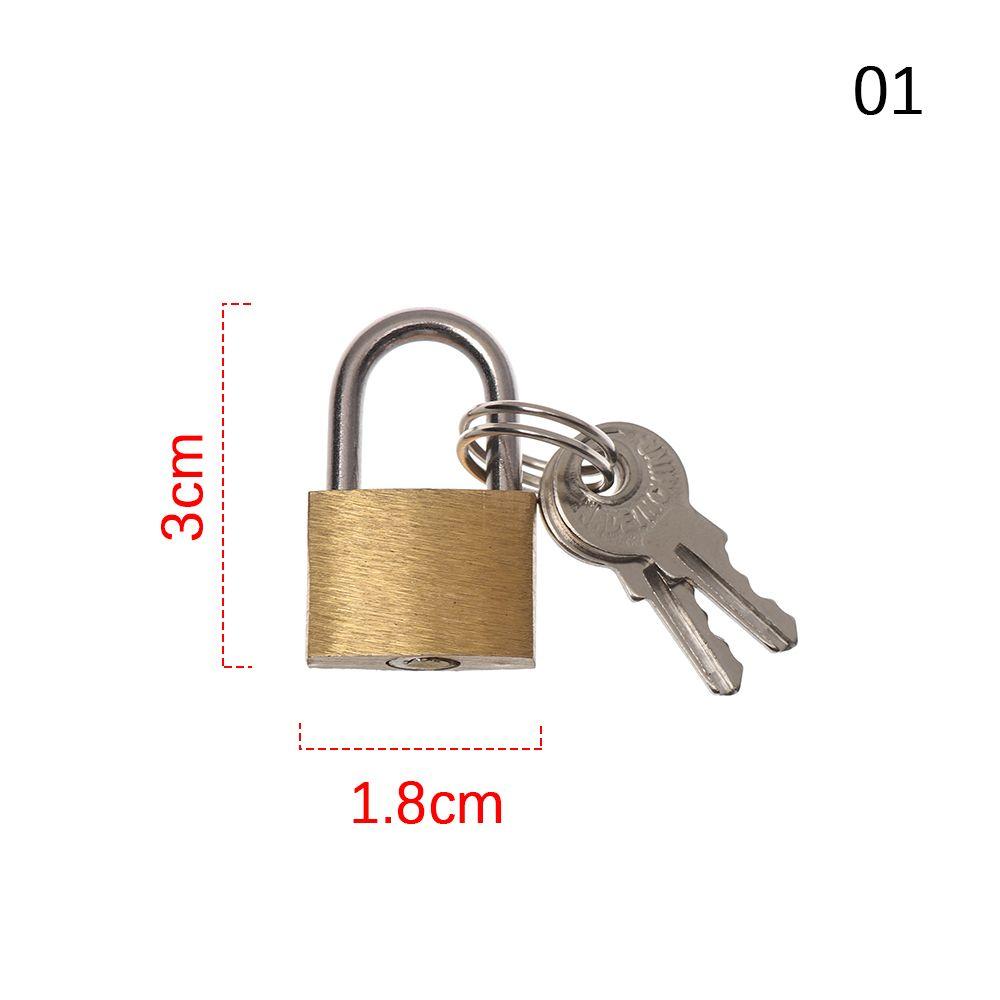 Mini Lucchetto in Rame con 2 Chiavi Lucchetto in Ottone Lucchetto per Valigia da Viaggio Strumenti di Sicurezza Custodia per Armadietto Fornitura Miglioramento della Casa