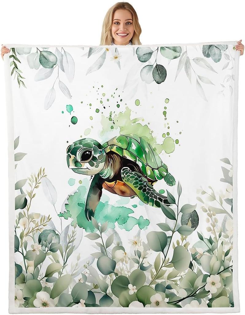 Cute Parrot Blanket Soft Fleece Throw Bird Lover Gift Kids Room Decor Floral Design Home Decoration