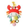 Distorting Mirror Plush Stuffed Sensory Toy with Clamp Stroller Hanging Ornaments  Toddlers