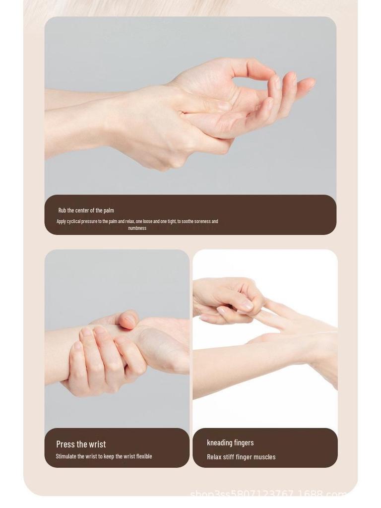 Electric Hand Massager: Air Compression for Fingers, Palm, and Wrist with Heat Therapy, Customizable Logo