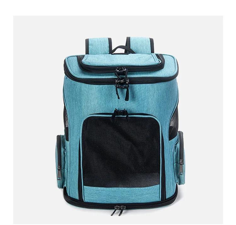 Pet Supplies Out Puppy Backpack Expandable Pet Bag Large Capacity Breathable Portable Cat Backpack Foldable Dog Bag