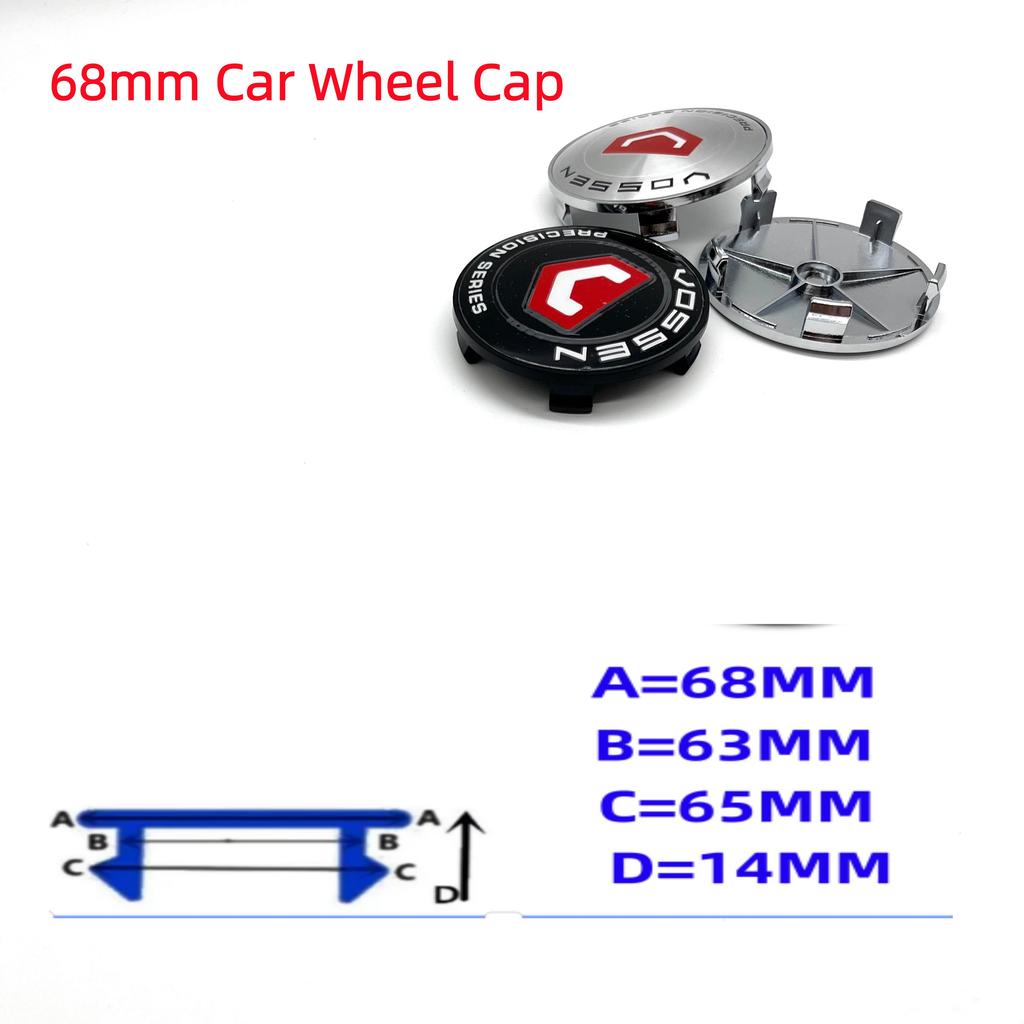 4Pcs/Lot 68mm Car modification wheel Center Cap hub cover 65mm VOSSEN PRECISION SERIES sticker Badge Emblem Styling accessorie
