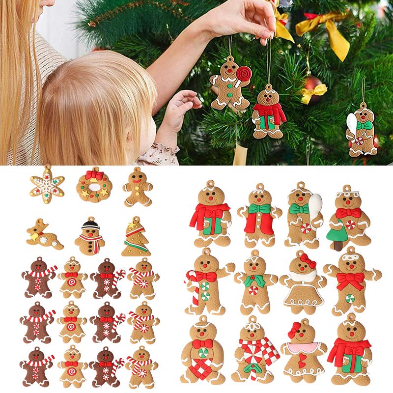 Man Gingerbread 61112pcs Christmas Tree Decoration Pendant Xmas New Gift Year