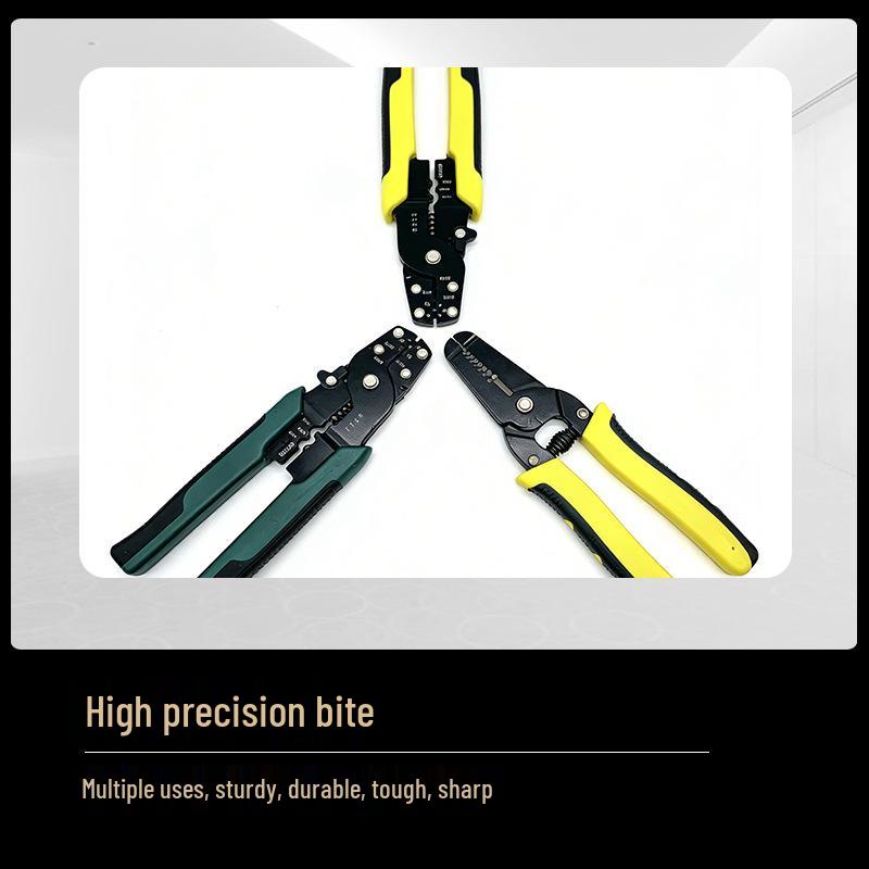 Multi-functional Electrician's Cable Stripping and Crimping Pliers - Lightweight and Labor-saving Tool.