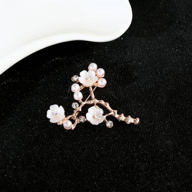 Coroană de fluturi cu flori de prun Broșă de albină de păun Accesorii pentru îmbrăcăminte Broșă cu zircon încrustate Broșă de lux