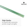 Snow Peak Titanium Tapered Chopsticks with Novelty Included (Green) (SCT-115-GR)