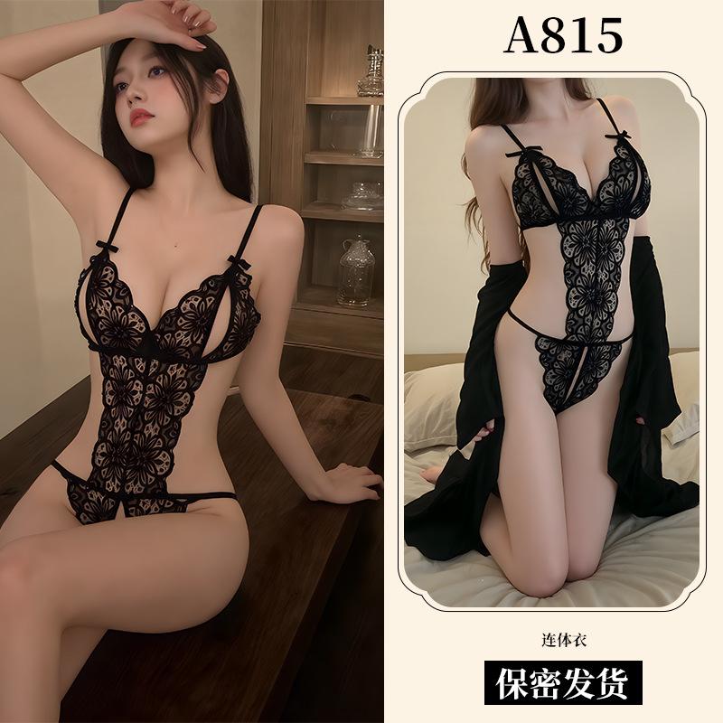 Sex Underwear Sexy Lace Onesie Women's Passion Suit Pure Desire Hollow Uniform Seduction A