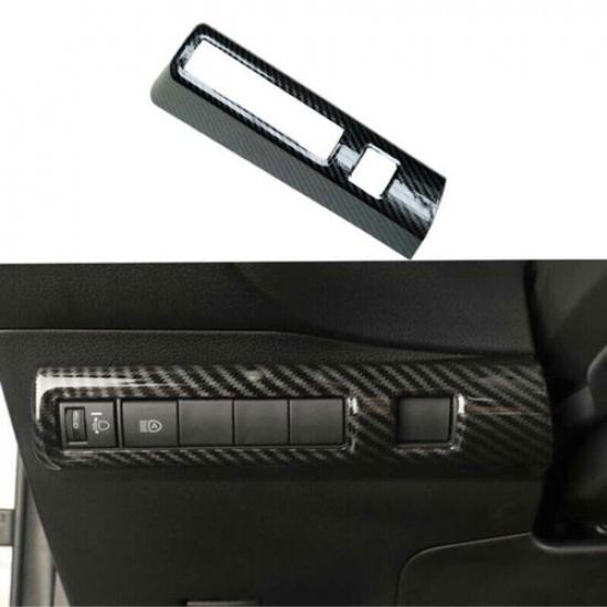 For Toyota Corolla Trim - Headlight Switch Control Frame Carbon Fiber