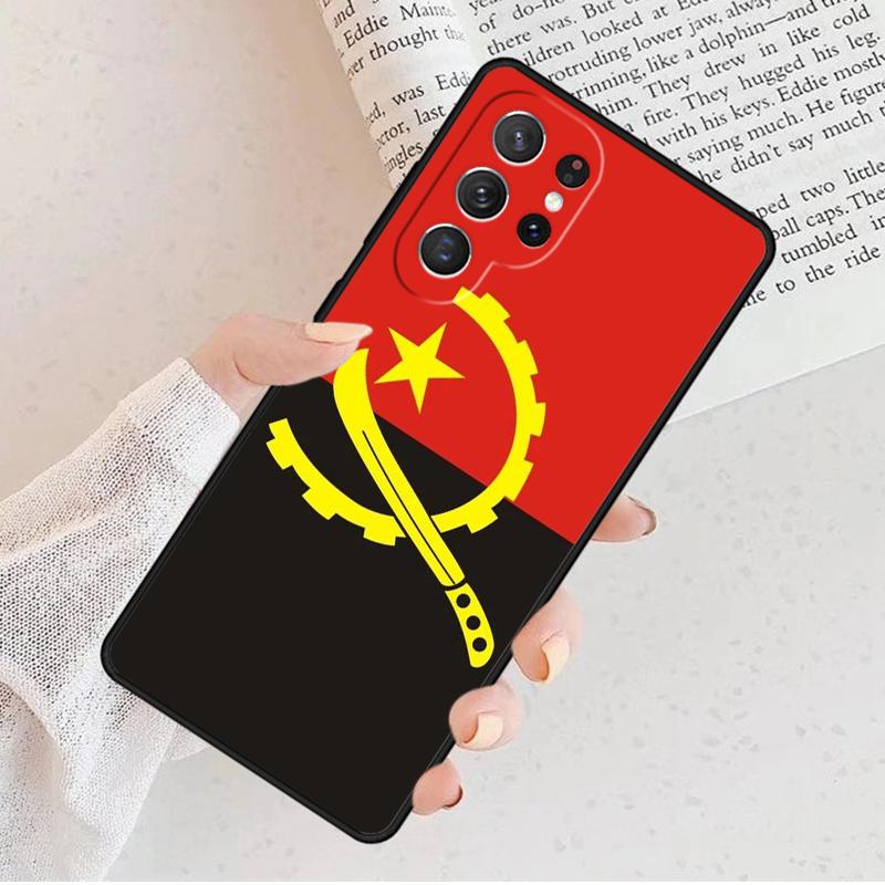 Angola Flag Phone Case For Samsung Galaxy S25 S23 S30 S8 S21 S20 FE S24 S22 Note 10 20 S8 Plus Lite Ultra