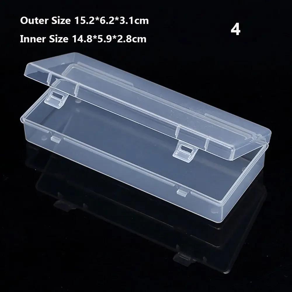DiY Small Square Clear Plastic Storage Box For Jewelry Diamond Embroidery Craft Bead Pill Home Storage Accessories