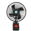 Industrial Fan 8 Inch 2 Speeds 21V Lithium Battery Powered Fan for Camping Fishing Worksite