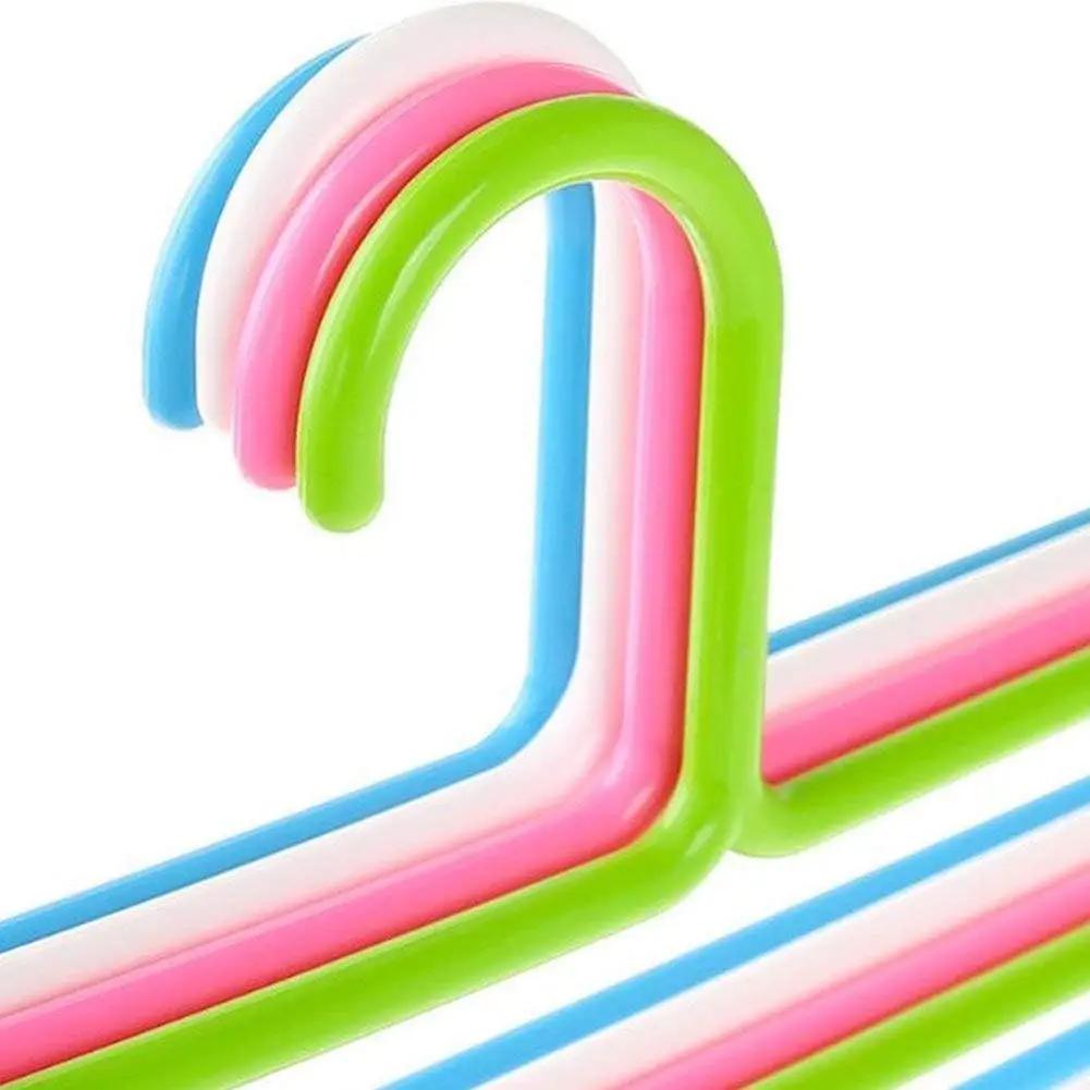 Multipurpose Multi-Layer 5-in-1 Plastic Hanger Clothes Organiser for Wardrobe, Shirts, Ties, Pants Space Saving Hanger