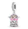 Copper Princess Crown Charm Cake Trojan Bead Pendant Compatible With Authentic Necklaces Bracelets Women Jewellery Birthday Do It Yourself Gift