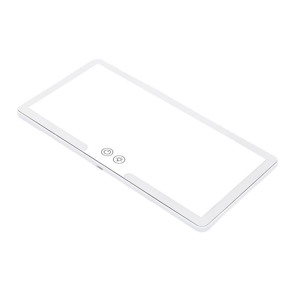 Car Sun Visor LED Makeup Mirror with Three-Color Dimming & Magnification