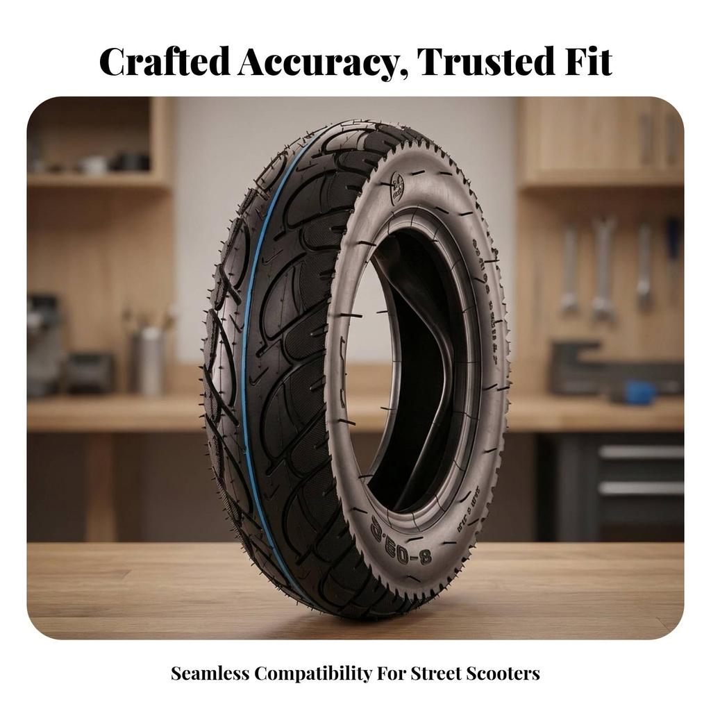 Reinforced Tire and Tube Combo | Shock-Absorbing, Pneumatic with Inner
