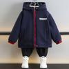 Boys Reversible Double Sided Fleece Lined Casual Outdoor Windbreaker Jacket