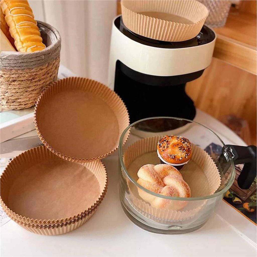 Rectangular Fryer Paper, Non-Stick Silicone Baking & Oil Paper, Cake Cups, Pot & Plate Liners for Easy Cooking &
