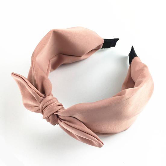 Damen Einfarbig Schleife Haarreif Haarband Breite Kante Stirnband Accessoires