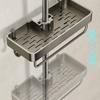 Wall-Mounted Bathroom Shower Organizer Shelf
