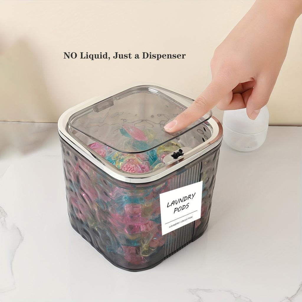 Laundry Pods Container with Lid for Laundry Room Organization Storage, Dishwasher Pods Container Laundry Detergent Pods Holder