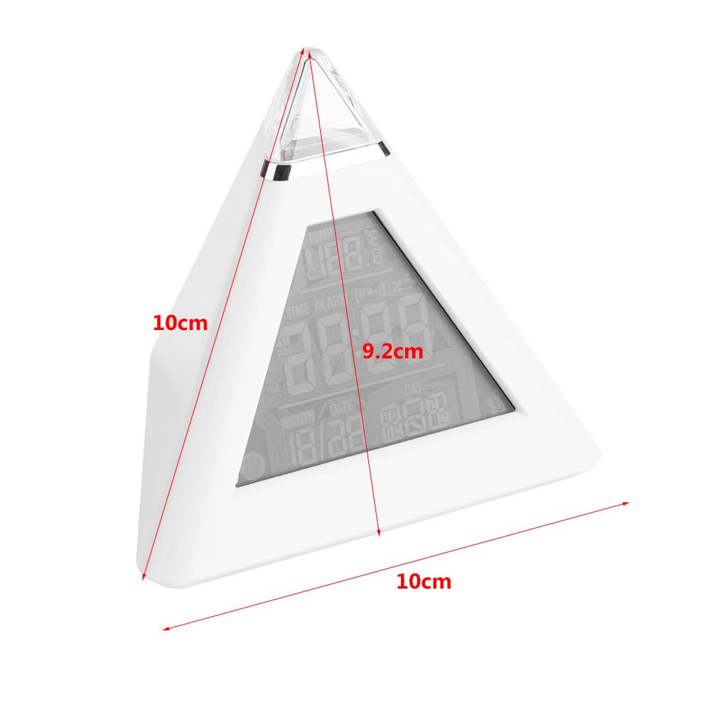 

LED Color Changing Digital LCD Alarm Clock Thermometer Night Light Desktop Table Clocks