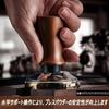 Refoiner Tamper, 51mm Espresso Tamper, Coffee Tamper Mat with Stainless Steel Ripple Base and Wooden Handle, Coffee HammerReclaimer Presser for Home,