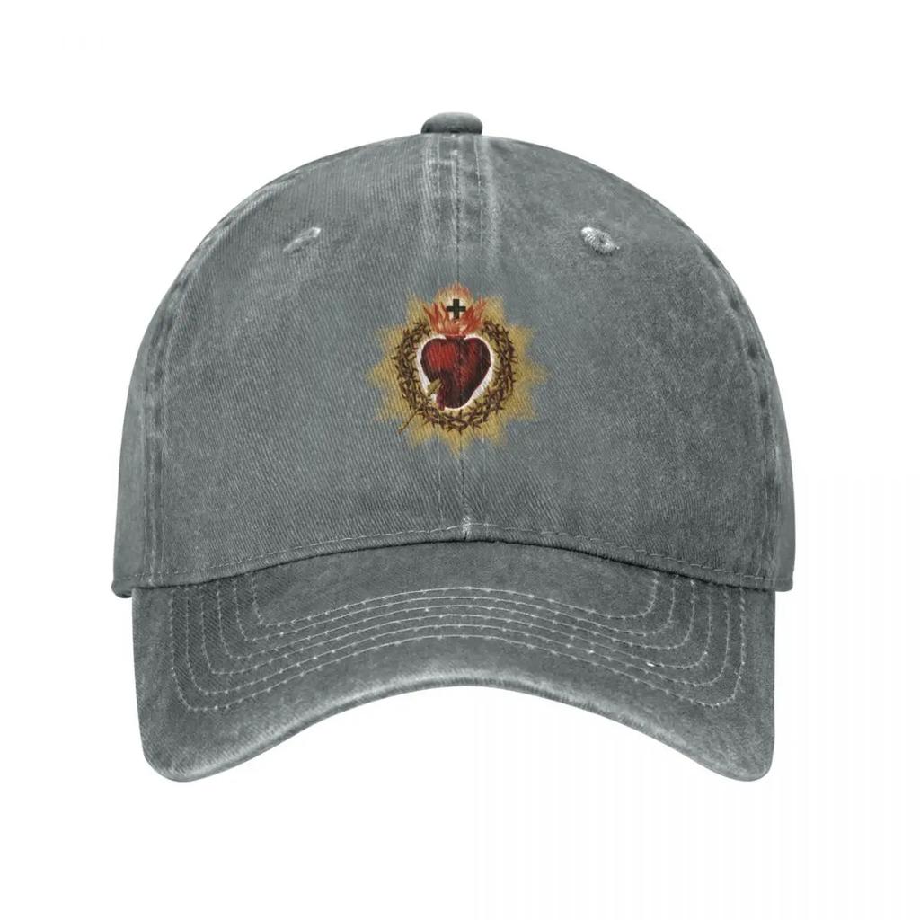 Sacred Heart of Jesus Catholic Baseball Cap Hard Hat Ball Cap Rugby Sun Hat For Children Unisexs Womens